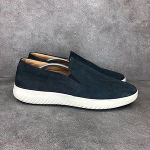 MOBS Tread Slip On Nubuck Leather Loafer, Marine Blue, Men's 11.5